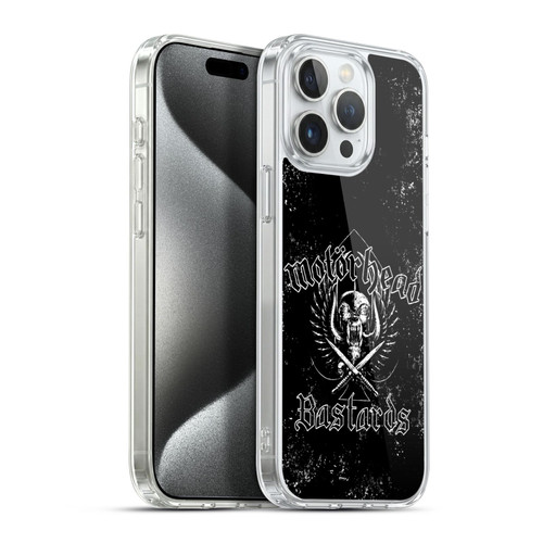 Motorhead Album Covers Bastards Soft Gel Case for Apple iPhone 15 Pro Max