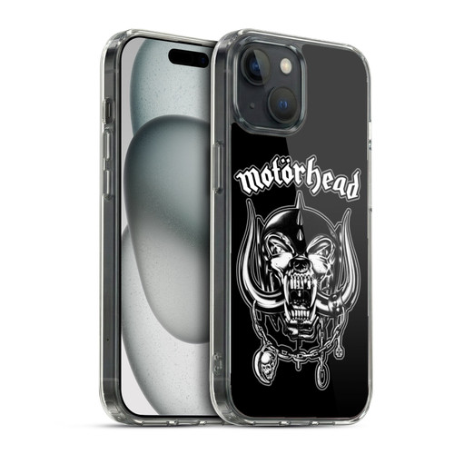 Motorhead Graphics Silver War Pig Soft Gel Case for Apple iPhone 15 & MagSafe