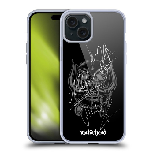 Motorhead Graphics Signatures Soft Gel Case for Apple iPhone 15 Plus & MagSafe