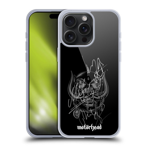 Motorhead Graphics Signatures Soft Gel Case for Apple iPhone 15 Pro Max & MagSafe