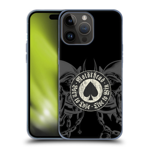 Motorhead Graphics Born To Lose Love To Win Soft Gel Case for Apple iPhone 15 Pro Max