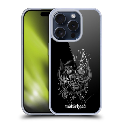 Motorhead Graphics Signatures Soft Gel Case for Apple iPhone 15 Pro & MagSafe