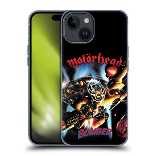Motorhead Key Art Bomber Album Soft Gel Case for Apple iPhone 15
