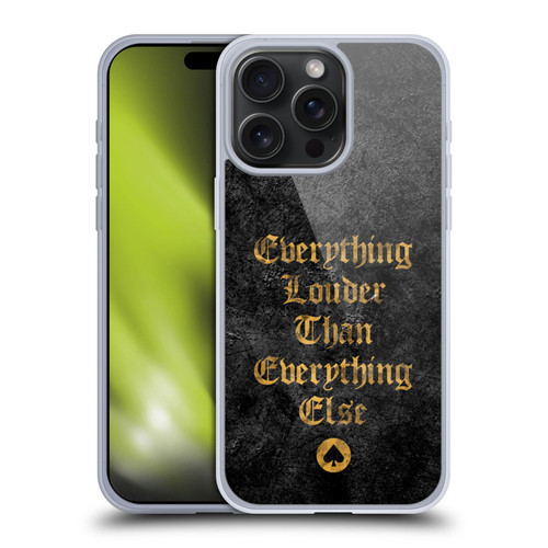 Motorhead Key Art Everything Louder Soft Gel Case for Apple iPhone 15 Pro Max