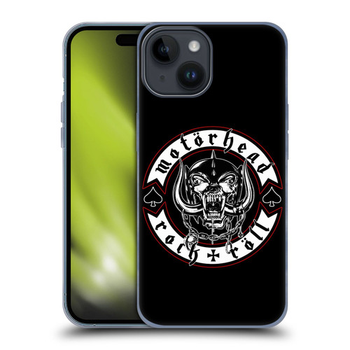 Motorhead Logo Rock & Roll Soft Gel Case for Apple iPhone 15