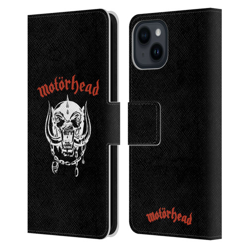 Motorhead Album Covers 1977 Leather Book Wallet Case Cover For Apple iPhone 15