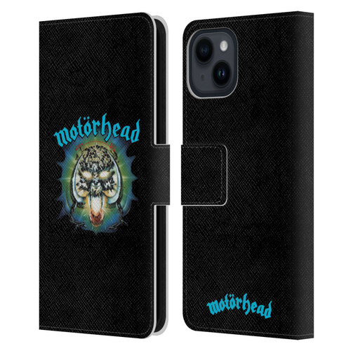 Motorhead Album Covers Overkill Leather Book Wallet Case Cover For Apple iPhone 15