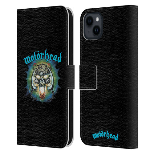 Motorhead Album Covers Overkill Leather Book Wallet Case Cover For Apple iPhone 15 Plus