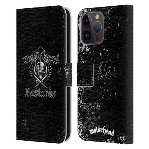 Motorhead Album Covers Bastards Leather Book Wallet Case Cover For Apple iPhone 15 Pro Max