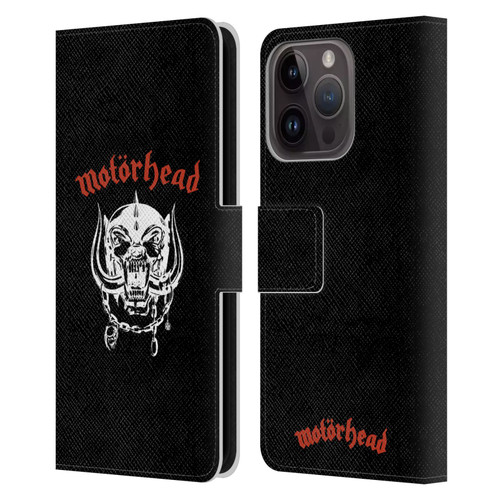 Motorhead Album Covers 1977 Leather Book Wallet Case Cover For Apple iPhone 15 Pro