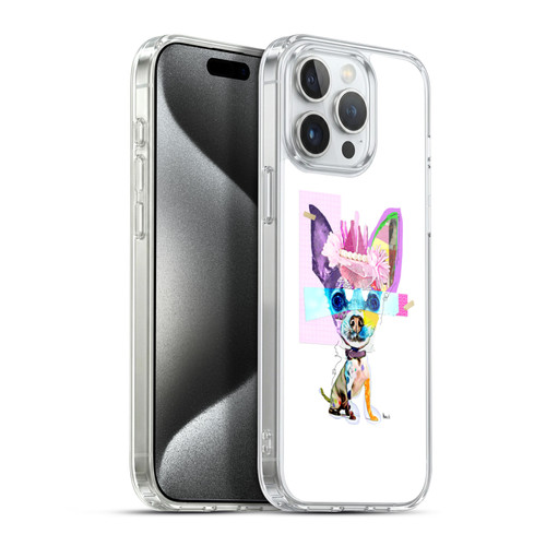 Michel Keck Animal Collage Chihuahua Soft Gel Case for Apple iPhone 15 Pro Max & MagSafe