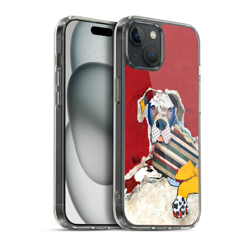 Michel Keck Dogs 2 Great Dane Soft Gel Case for Apple iPhone 15 Plus & MagSafe