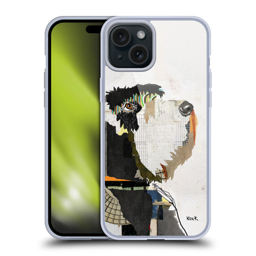 Michel Keck Dogs 2 Schnauzer Soft Gel Case for Apple iPhone 15 Plus