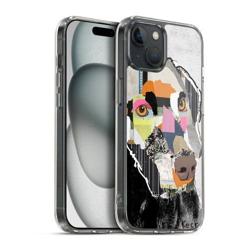 Michel Keck Dogs 2 Weimaraner Soft Gel Case for Apple iPhone 15 Plus & MagSafe