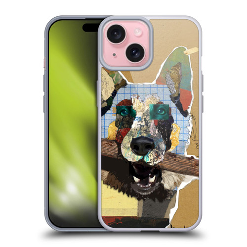 Michel Keck Dogs 3 German Shepherd Soft Gel Case for Apple iPhone 15