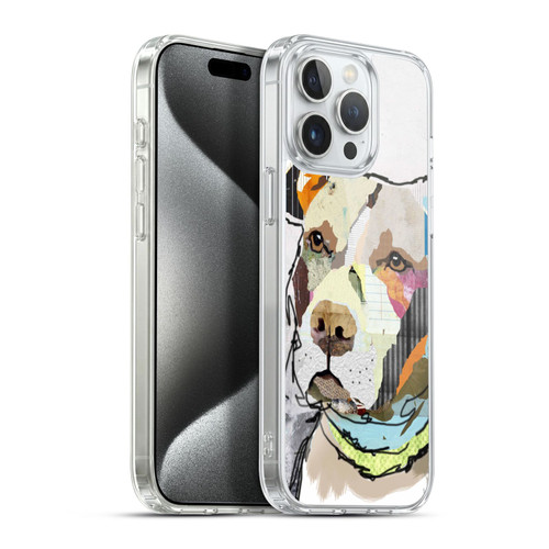 Michel Keck Dogs 3 Pit Bull Soft Gel Case for Apple iPhone 15 Pro Max