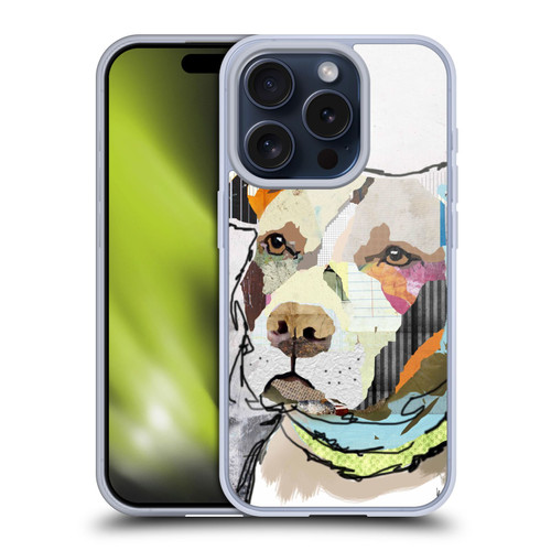 Michel Keck Dogs 3 Pit Bull Soft Gel Case for Apple iPhone 15 Pro