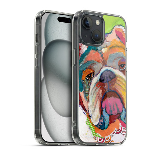 Michel Keck Dogs Bulldog Soft Gel Case for Apple iPhone 15 & MagSafe