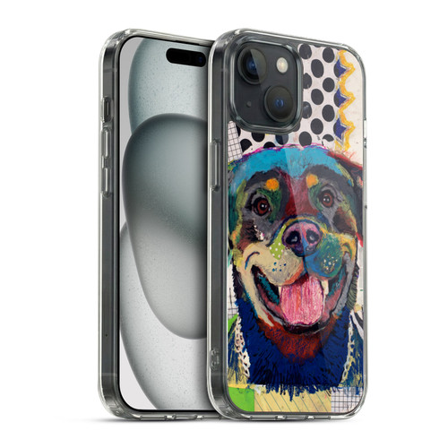 Michel Keck Dogs Rottweiler Soft Gel Case for Apple iPhone 15 & MagSafe