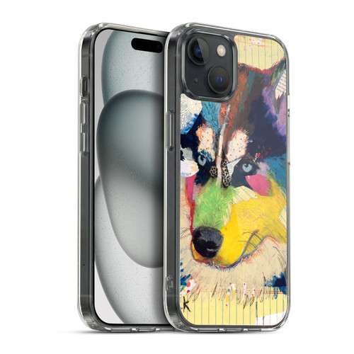 Michel Keck Dogs Husky Soft Gel Case for Apple iPhone 15 Plus & MagSafe
