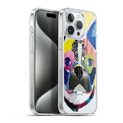 Michel Keck Dogs Boston Terrier Soft Gel Case for Apple iPhone 15 Pro Max & MagSafe