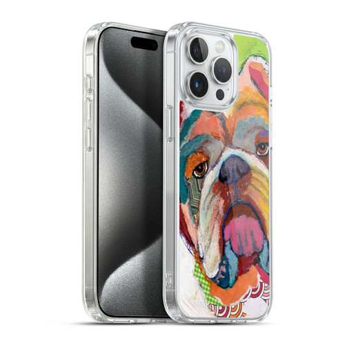 Michel Keck Dogs Bulldog Soft Gel Case for Apple iPhone 15 Pro Max & MagSafe