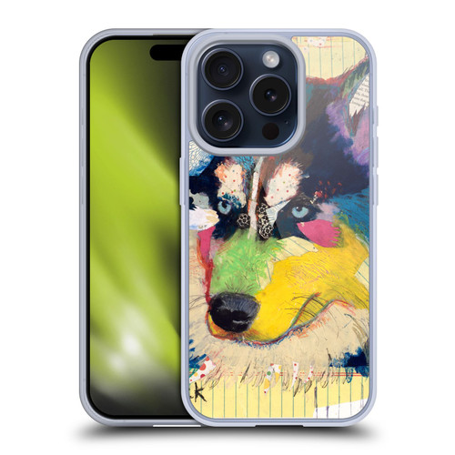 Michel Keck Dogs Husky Soft Gel Case for Apple iPhone 15 Pro