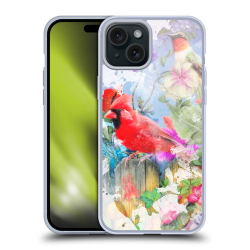 Aimee Stewart Assorted Designs Birds And Bloom Soft Gel Case for Apple iPhone 15 Plus