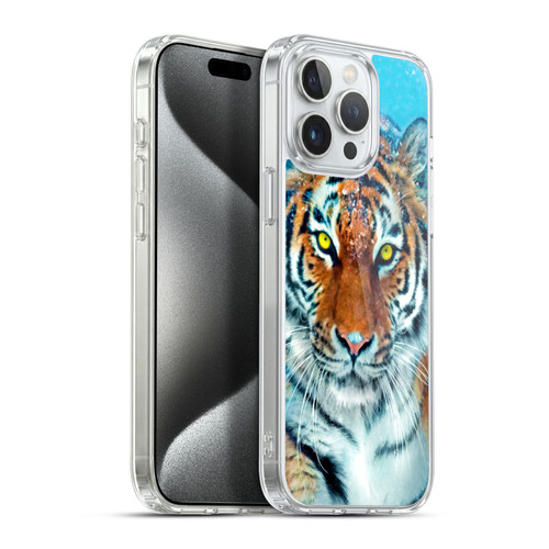 Aimee Stewart Animals Yellow Tiger Soft Gel Case for Apple iPhone 15 Pro Max & MagSafe
