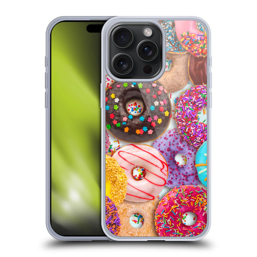 Aimee Stewart Colourful Sweets Donut Noms Soft Gel Case for Apple iPhone 15 Pro Max