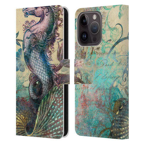 Aimee Stewart Fantasy The Seahorse Leather Book Wallet Case Cover For Apple iPhone 15 Pro