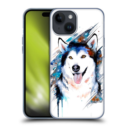 Pixie Cold Animals Husky Soft Gel Case for Apple iPhone 15