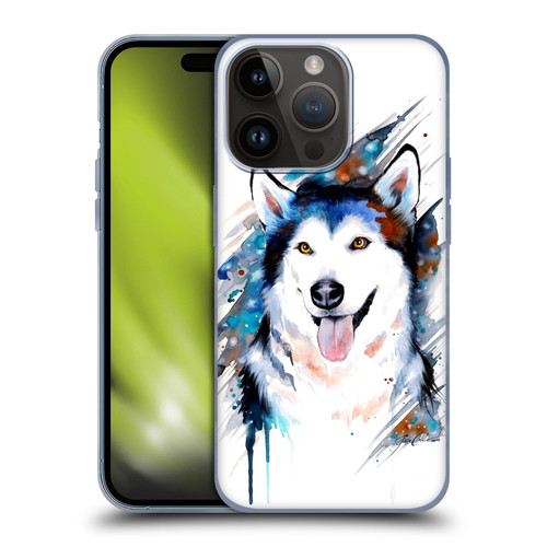 Pixie Cold Animals Husky Soft Gel Case for Apple iPhone 15 Pro