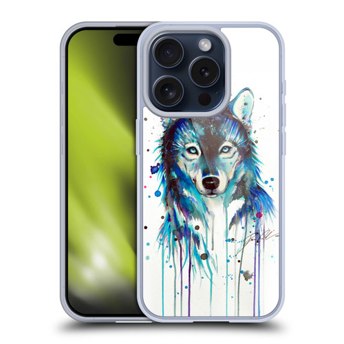 Pixie Cold Animals Ice Wolf Soft Gel Case for Apple iPhone 15 Pro