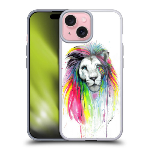 Pixie Cold Cats Rainbow Mane Soft Gel Case for Apple iPhone 15