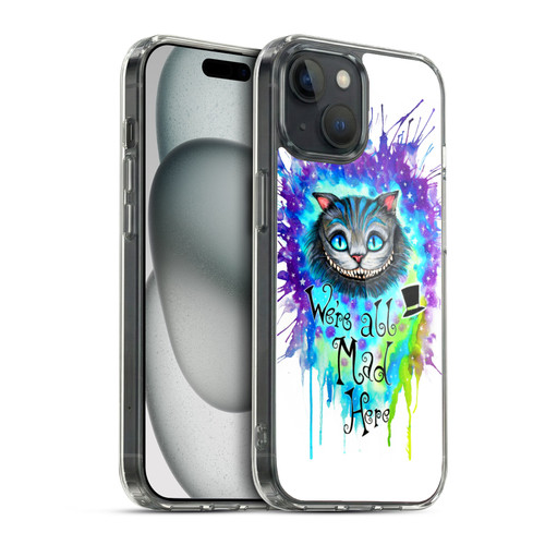 Pixie Cold Cats We Are All Mad Here Soft Gel Case for Apple iPhone 15 & MagSafe