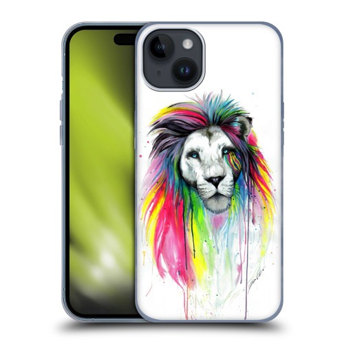 Pixie Cold Cats Rainbow Mane Soft Gel Case for Apple iPhone 15 Plus