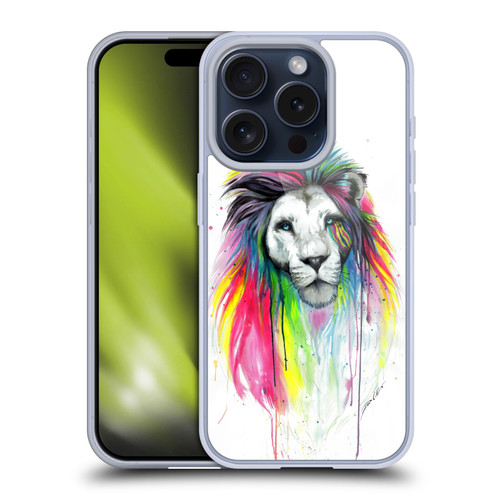 Pixie Cold Cats Rainbow Mane Soft Gel Case for Apple iPhone 15 Pro