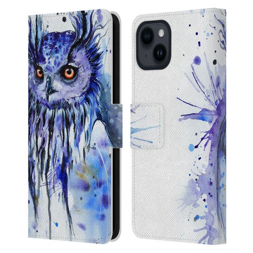 Pixie Cold Animals Secrets Leather Book Wallet Case Cover For Apple iPhone 15