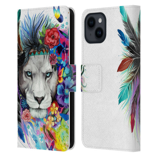 Pixie Cold Cats King Of The Lions Leather Book Wallet Case Cover For Apple iPhone 15