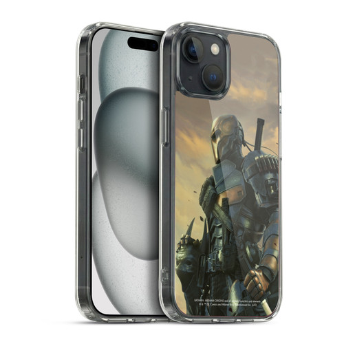 Batman Arkham Origins Key Art Deathstroke 2 Soft Gel Case for Apple iPhone 15 Plus & MagSafe