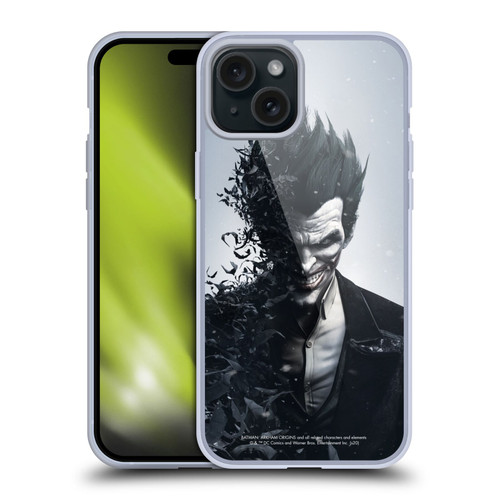 Batman Arkham Origins Key Art Joker Soft Gel Case for Apple iPhone 15 Plus & MagSafe