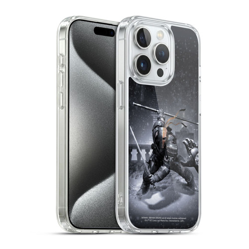 Batman Arkham Origins Key Art Deathstroke Soft Gel Case for Apple iPhone 15 Pro & MagSafe