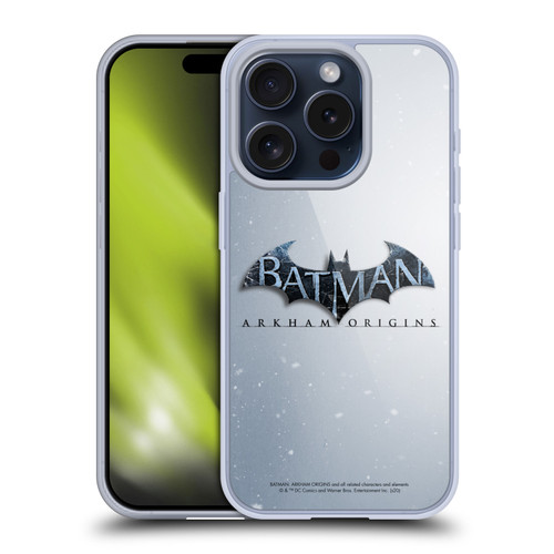 Batman Arkham Origins Key Art Logo Soft Gel Case for Apple iPhone 15 Pro