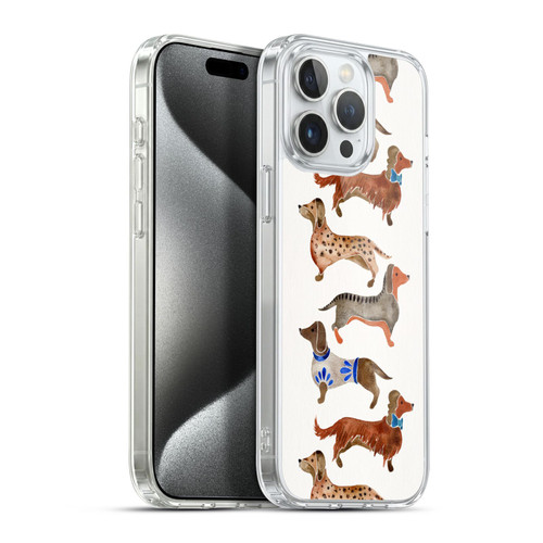 Cat Coquillette Animals Dachshunds Soft Gel Case for Apple iPhone 15 Pro Max