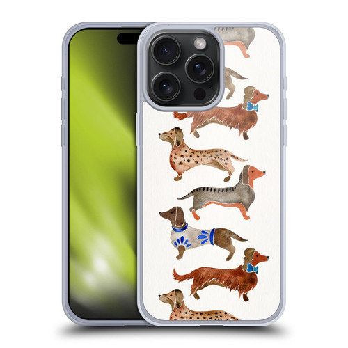Cat Coquillette Animals Dachshunds Soft Gel Case for Apple iPhone 15 Pro Max