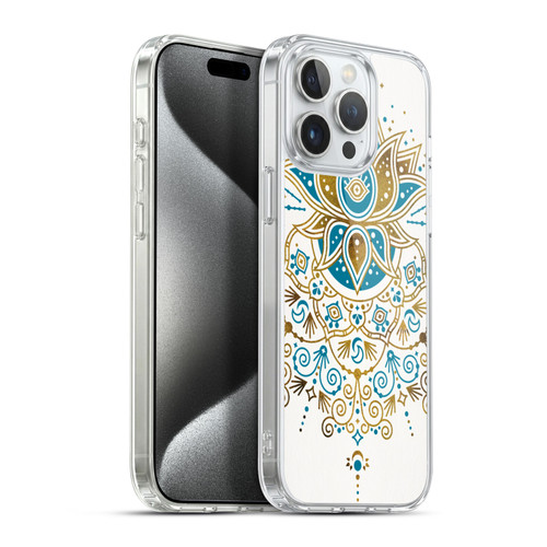 Cat Coquillette Patterns 6 Lotus Bloom Mandala 4 Soft Gel Case for Apple iPhone 15 Pro Max & MagSafe