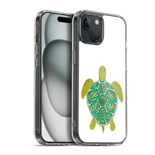 Cat Coquillette Sea Turtle Green Soft Gel Case for Apple iPhone 15 Plus & MagSafe