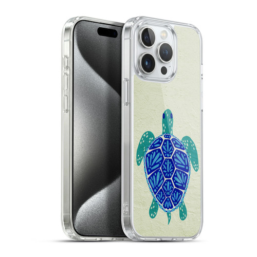 Cat Coquillette Sea Turtle Blue Soft Gel Case for Apple iPhone 15 Pro Max & MagSafe