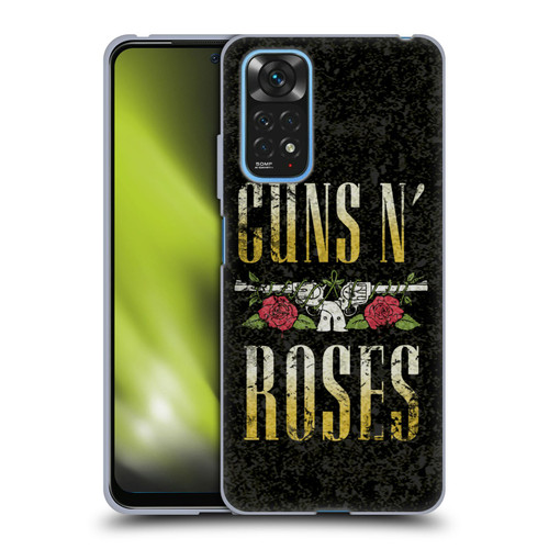 Guns N' Roses Key Art Text Logo Pistol Soft Gel Case for Xiaomi Redmi Note 11 / Redmi Note 11S